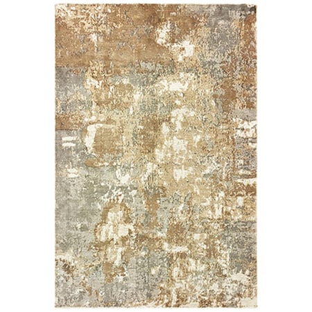Oriental Weavers 6 x 9 ft. Formations Rectangle Rug Grey F70003183275ST